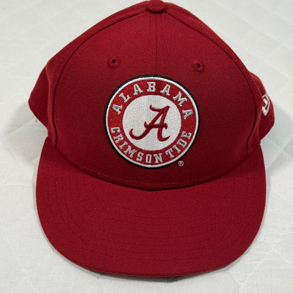 New Era Alabama Crimson Tide 59FIFTY Fitted Hat Cap Size 7 5/8 Red Maroon NCAA